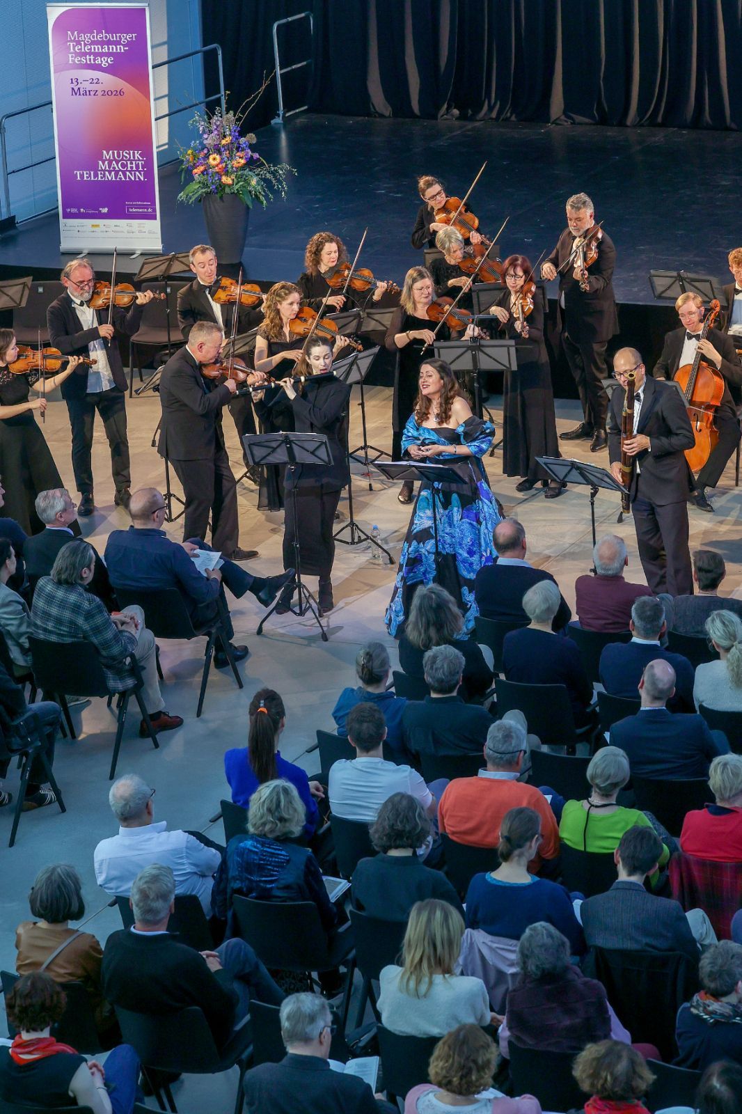 Amanda Forsythe mit dem Boston Early Music Festival Orchestra beim Abschlusskonzert &copy; Viktoria Kühne