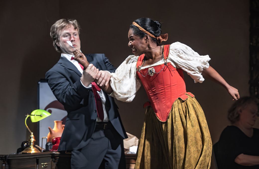 James Laing (Tamerlano) and Nardus Williams (Asteria) &copy; Craig Fuller