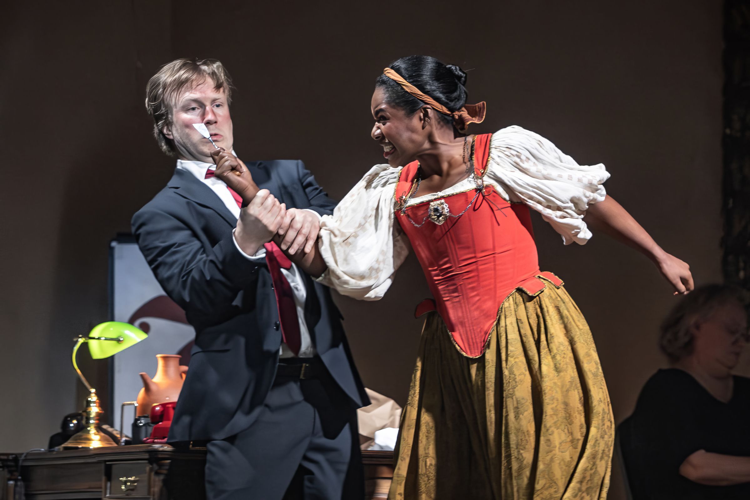 James Laing (Tamerlano) and Nardus Williams (Asteria) &copy; Craig Fuller