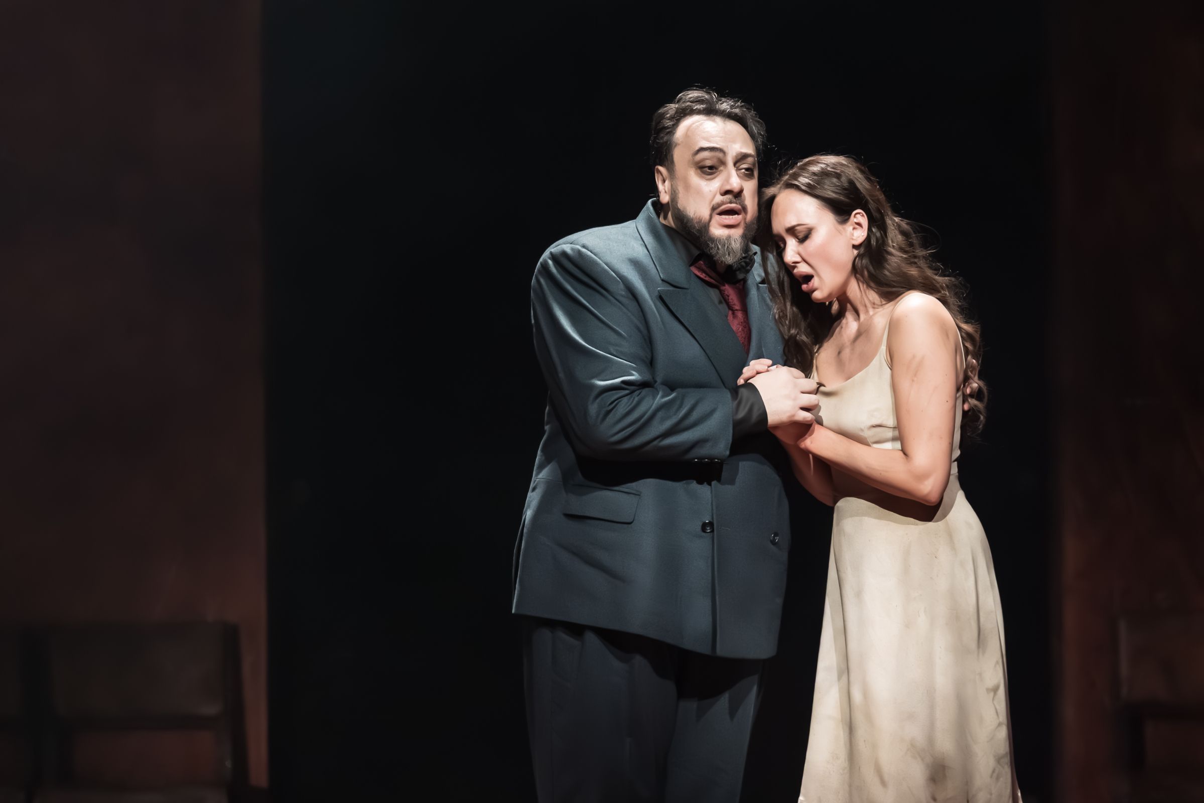 George Petean (Rigoletto) and Aida Garifullina (Gilda) &copy; RBO 2026 | Marc Brenner