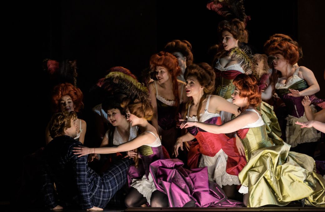 Matthew Newlin (Parsifal) and flower maidens &copy; Serghei Gherciu