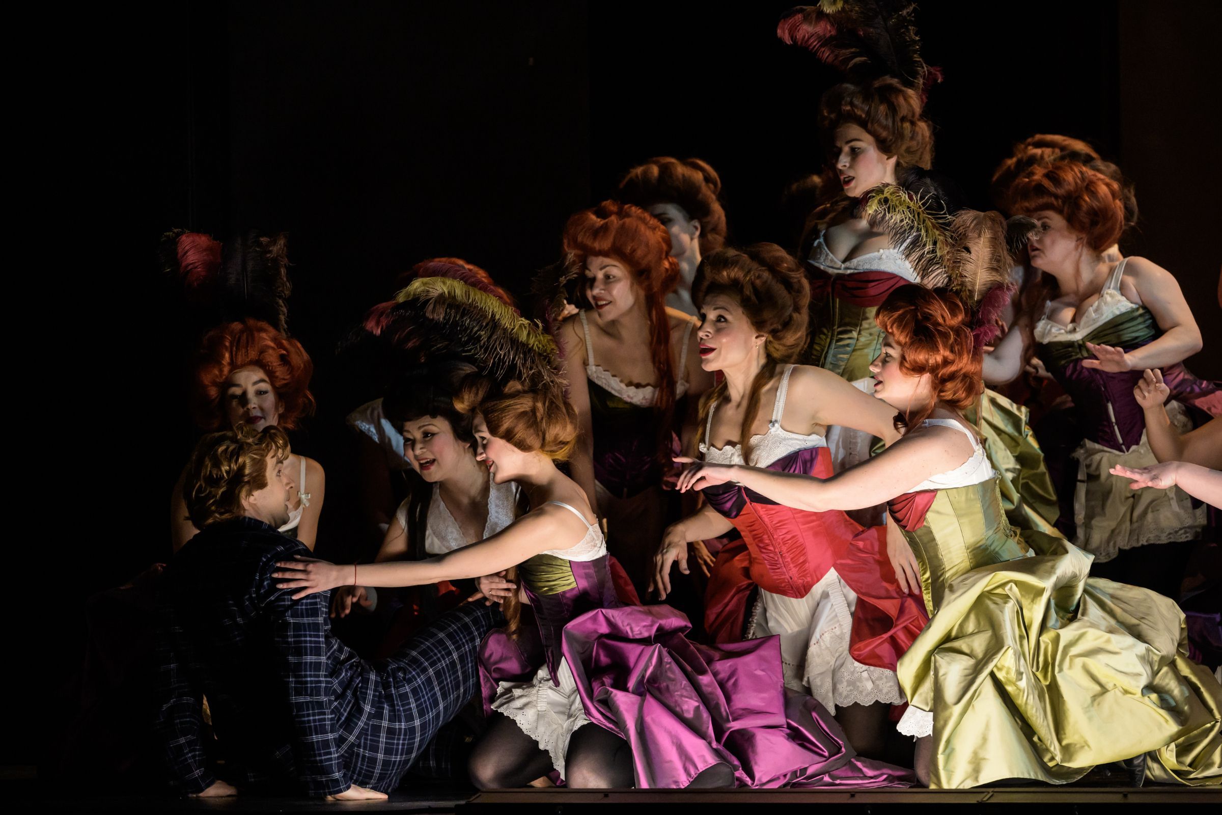 Matthew Newlin (Parsifal) and flower maidens &copy; Serghei Gherciu