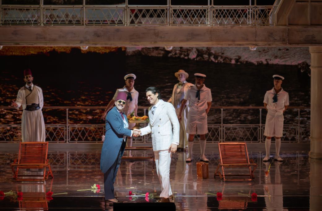 Max Emanuel Cenčić (Tolomeo) and Carlo Vistoli (Giulio Cesare) © Monika Rittershaus
