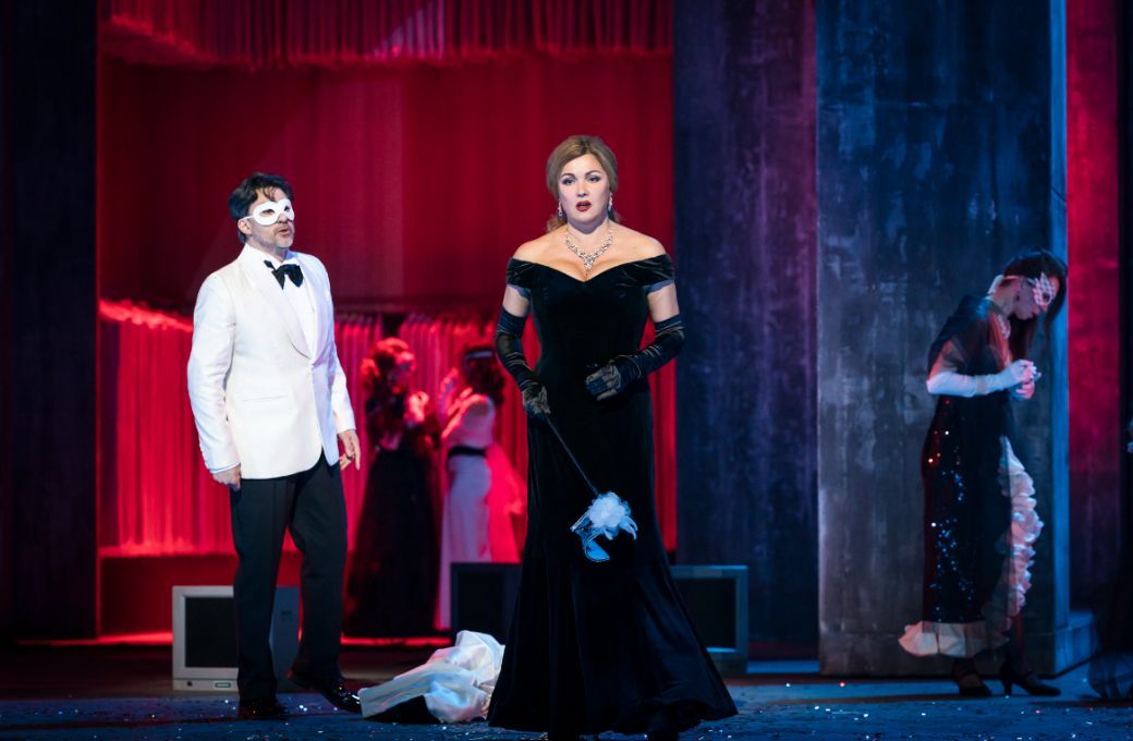 Charles Castronovo (Riccardo) and Anna Netrebko (Amelia) &copy; Stephan Rabold