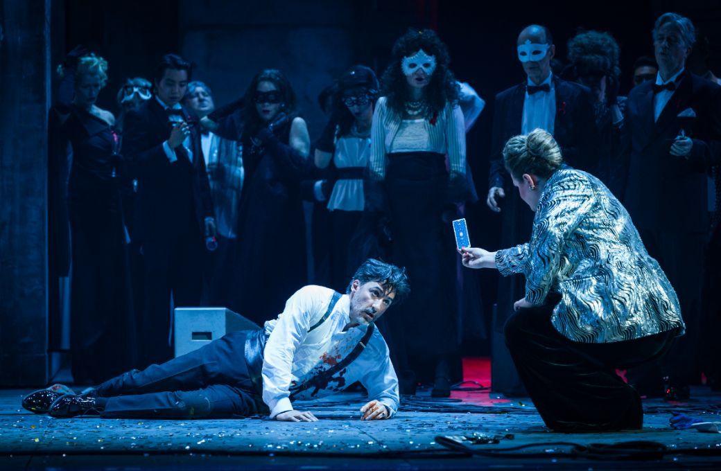 Charles Castronovo (Riccardo) and Anna Kissjudit (Ulrica) &copy; Stephan Rabold