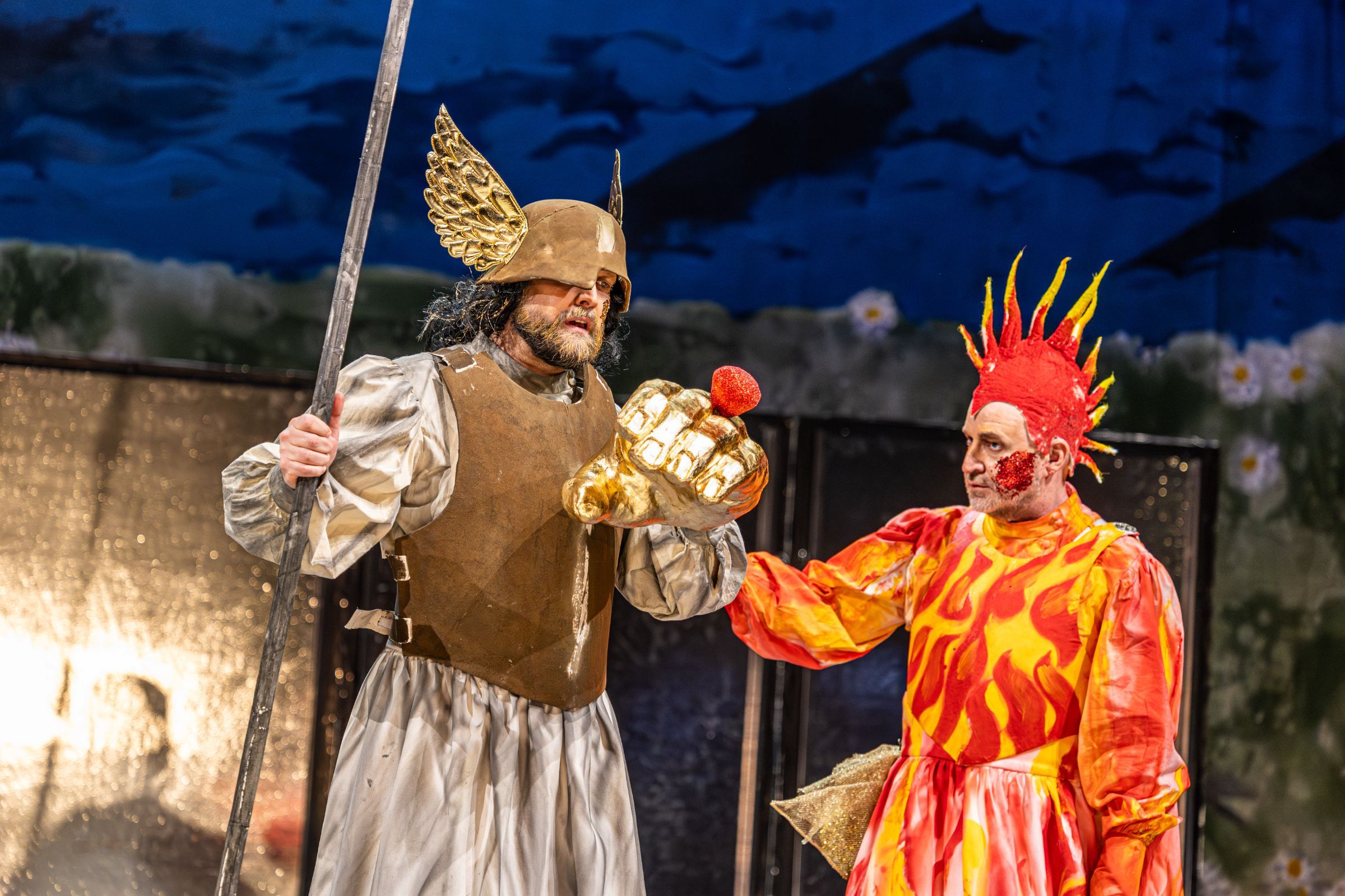 David Steffens (Wotan) und John Heuzenroeder (Loge) &copy; Christina Iberl