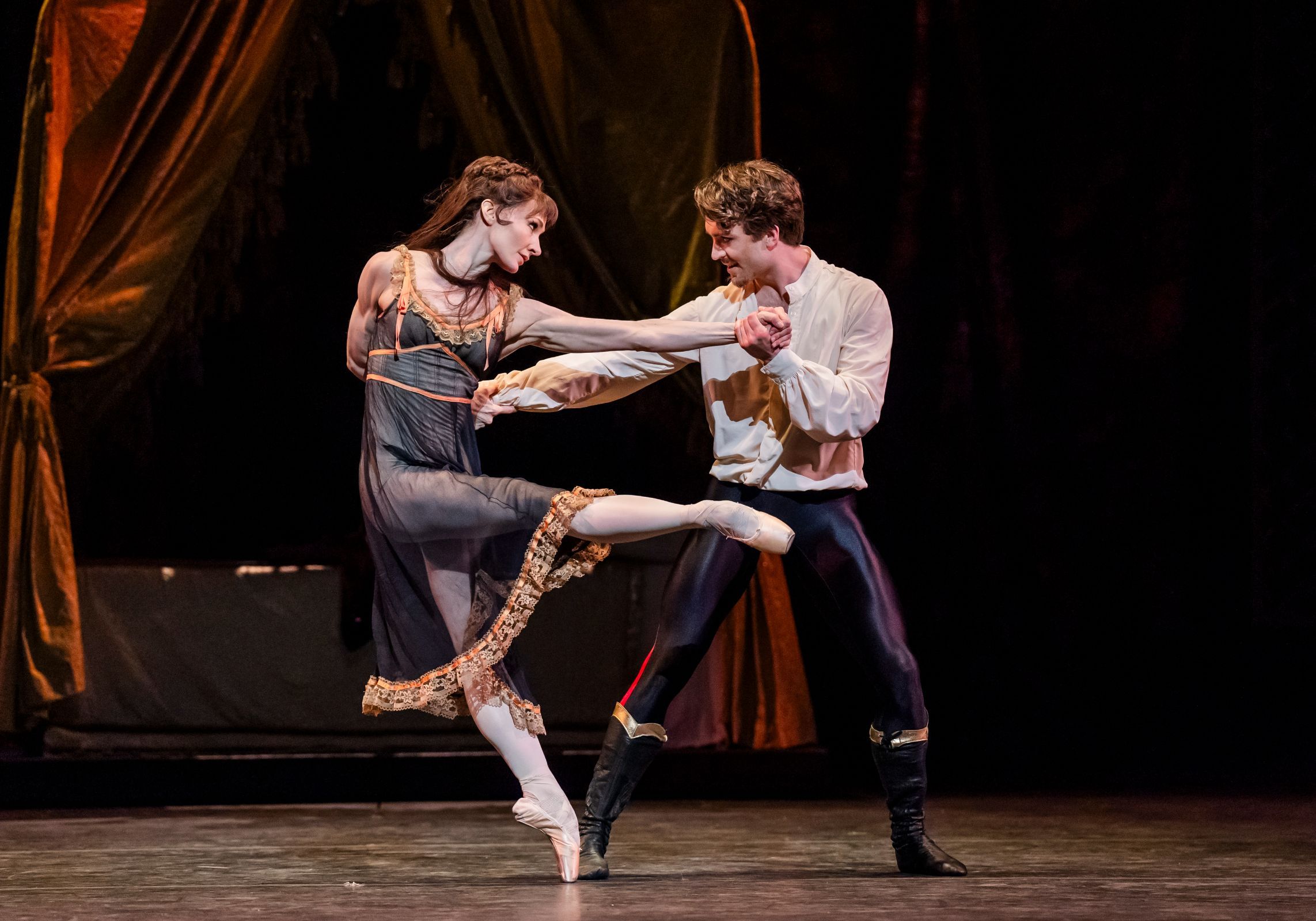 Melissa Hamilton as Mary Vetsera and Matthew Ball as Crown Prince Rudolf in MacMillan's <i>Mayerling</i> &copy; 2026 RBO, Tristram Kenton