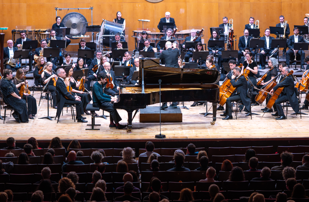 Baldur Br&ouml;nnimann y Juan Florist&aacute;n con la Real Filharmon&iacute;a de Galicia &copy; Real Filharmon&iacute;a de Galicia