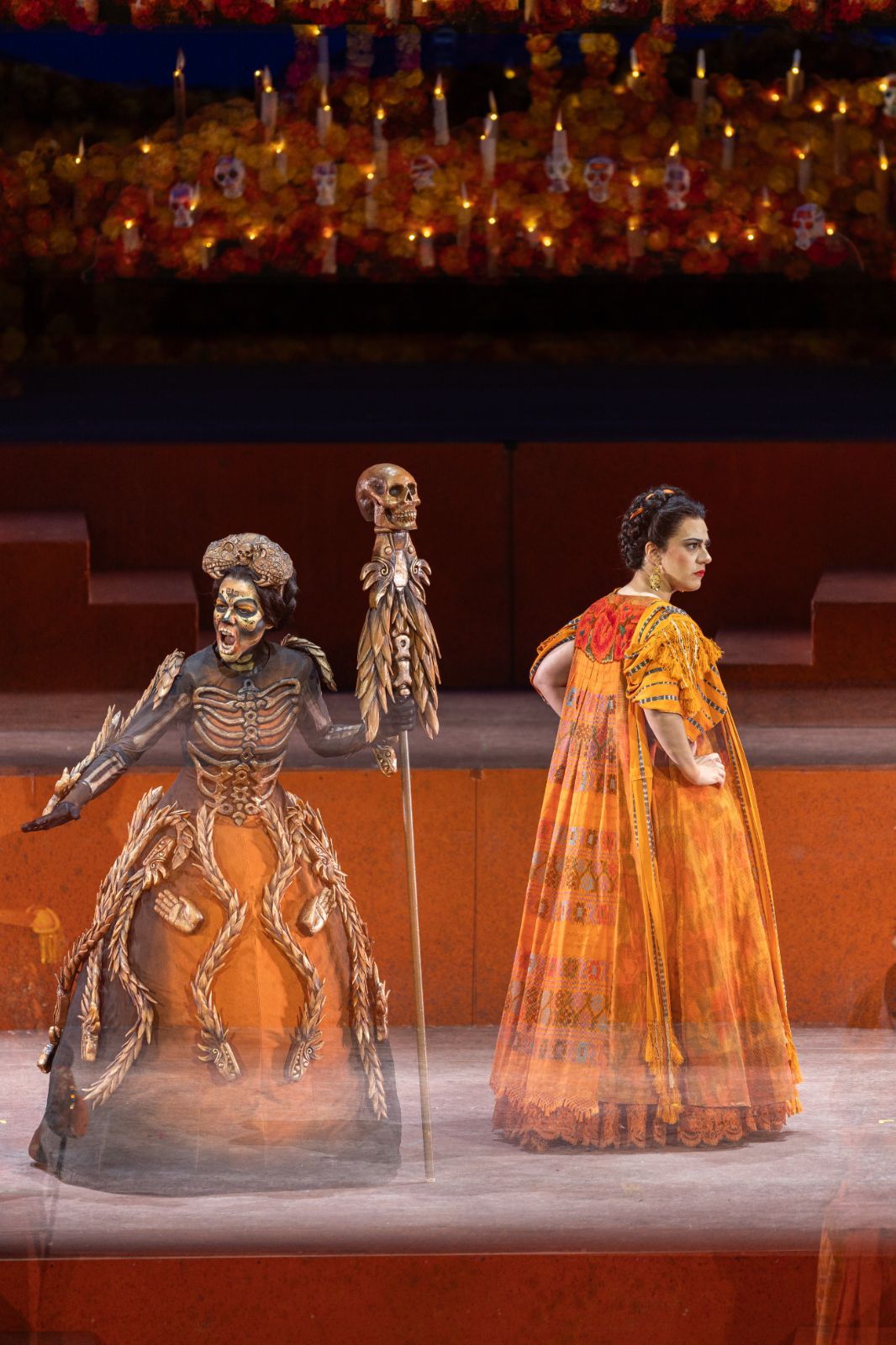 Ana María Martínez (Catrina) and Daniela Mack (Frida Kahlo) &copy; Cory Weaver