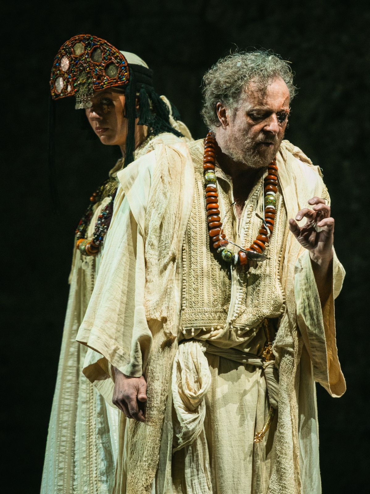 Catriona Morison (Fricka) und Christian Gerhaher (Wotan) © Frol Podlesnyi