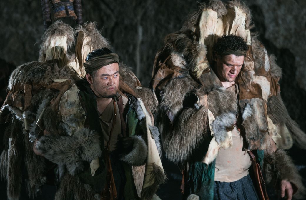 Le Bu (Fasolt) und Patrick Guetti (Fafner) © Frol Podlesnyi