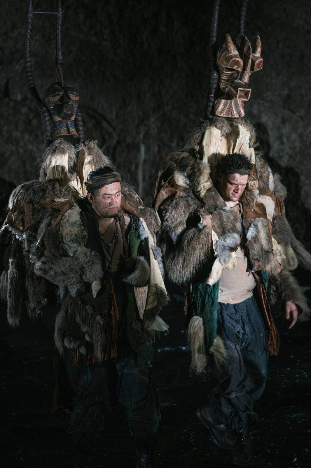 Le Bu (Fasolt) und Patrick Guetti (Fafner) © Frol Podlesnyi