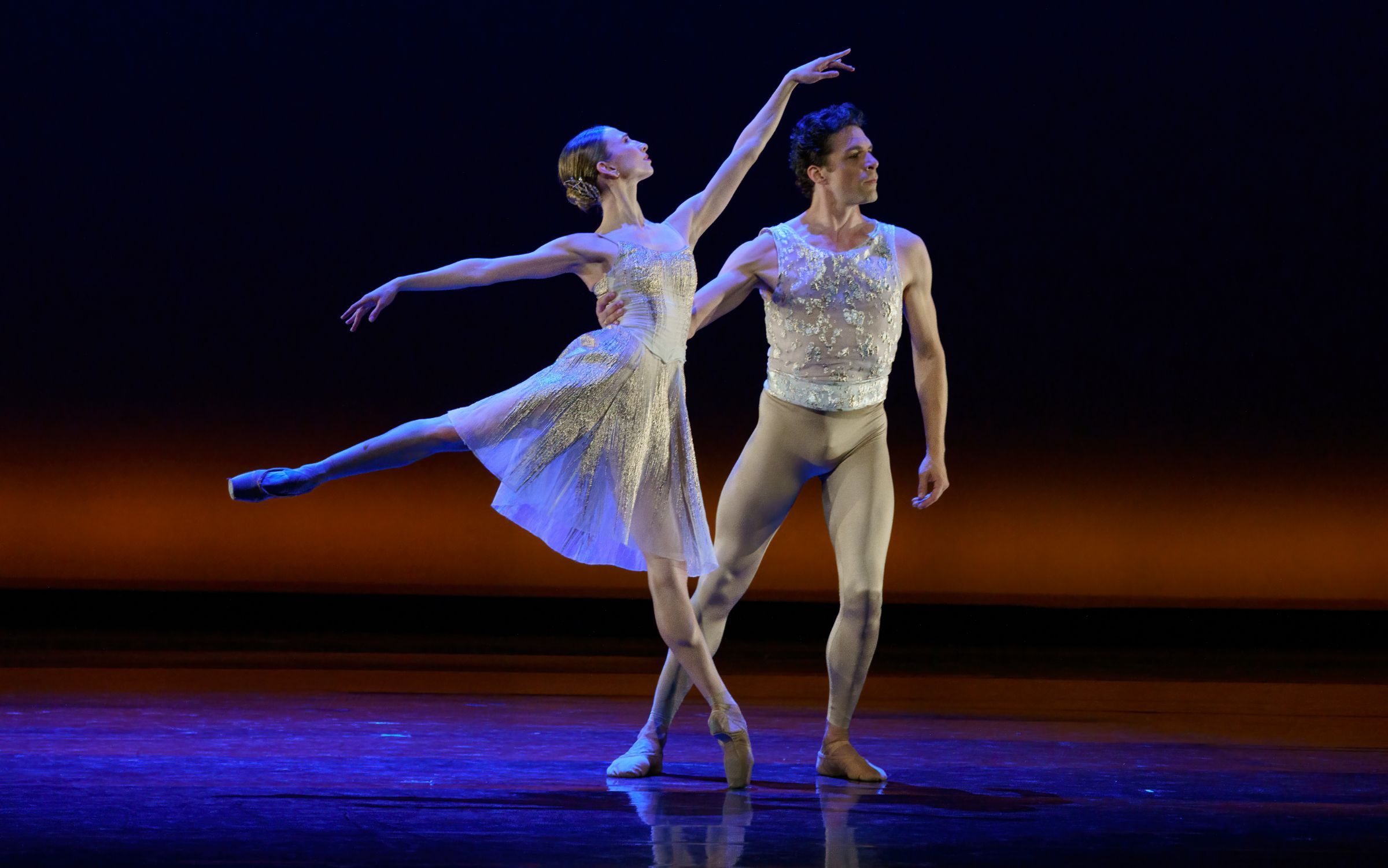 Catherine Conley and Denys Nedak in Christopher Wheeldon's <i>Within the Golden Hour</i> &copy; Kim Kenney