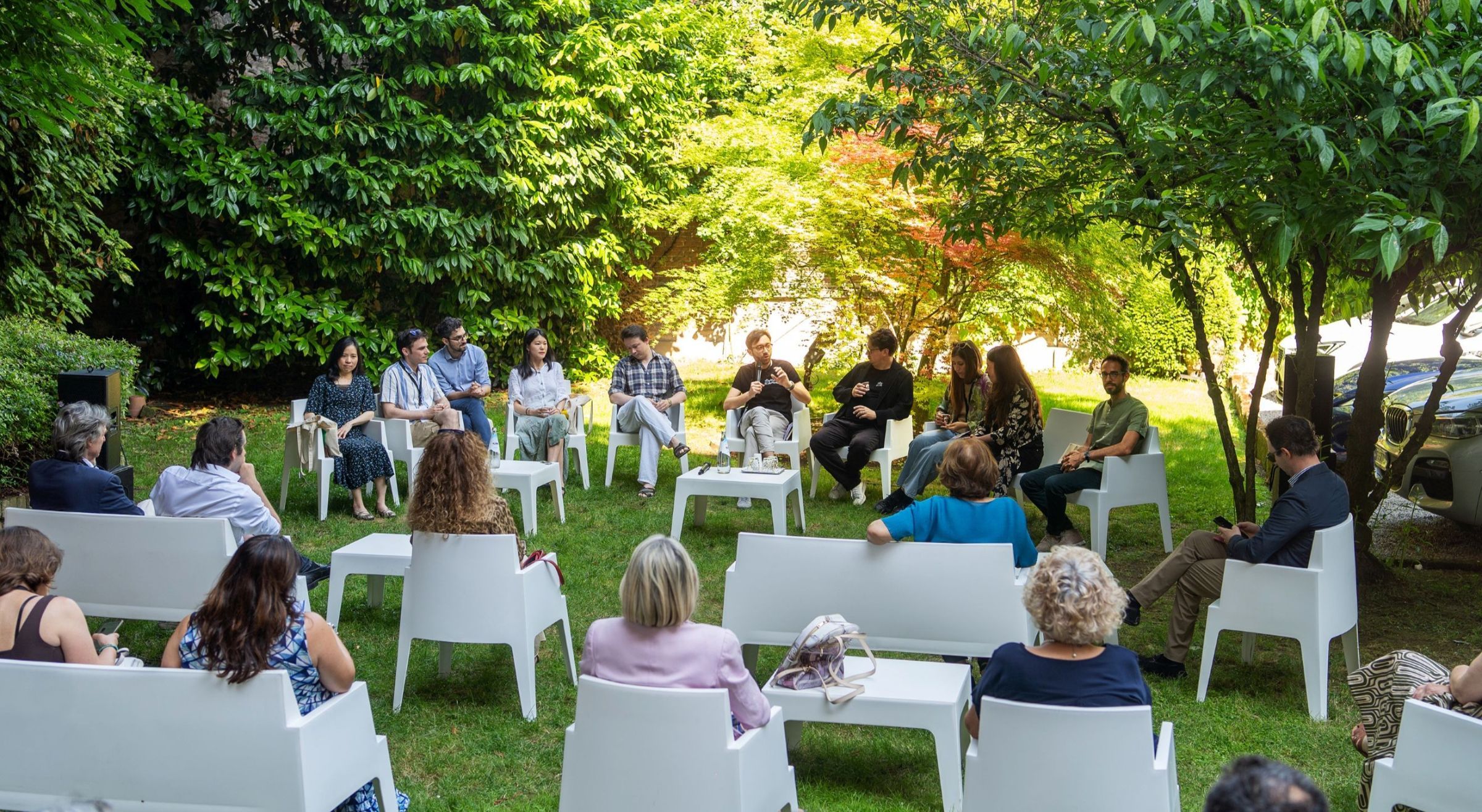 Talk at Giardino Castiglioni &copy; Stefano Bottesi