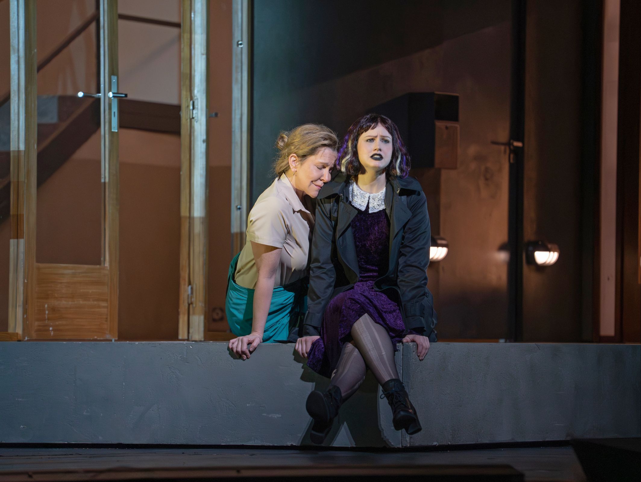 Joyce DiDonato (the Waitress) and Vilma Jää (Markéta) &copy; Karen Almond | Met Opera