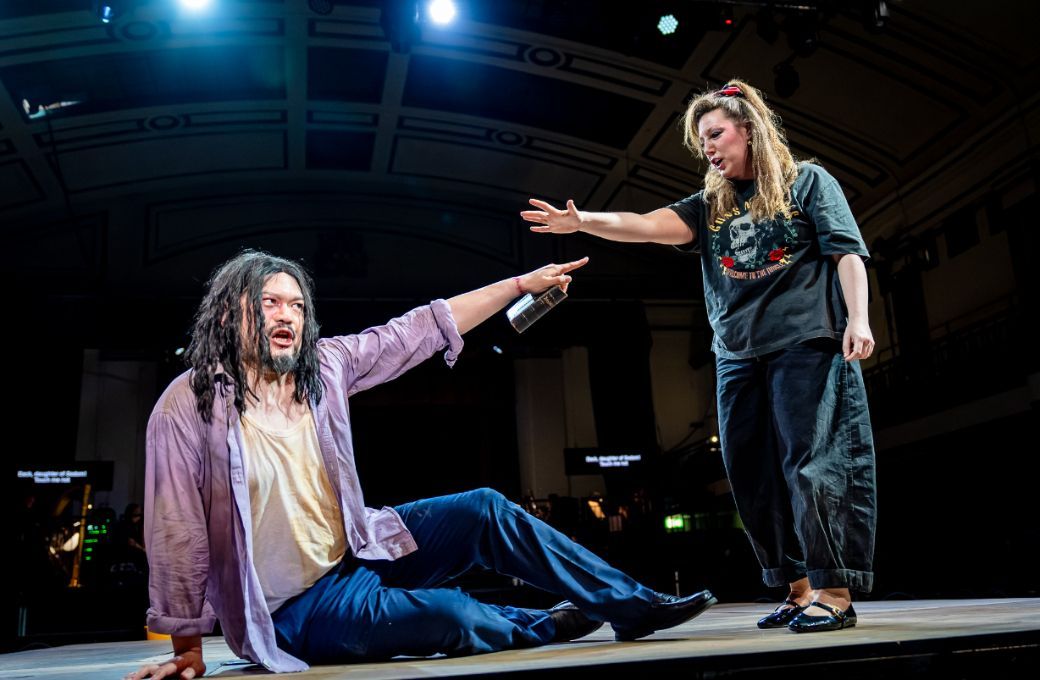 Freddie Tong (Jochanaan) and Kirsty Taylor-Stokes (Salome) © Steve Gregson