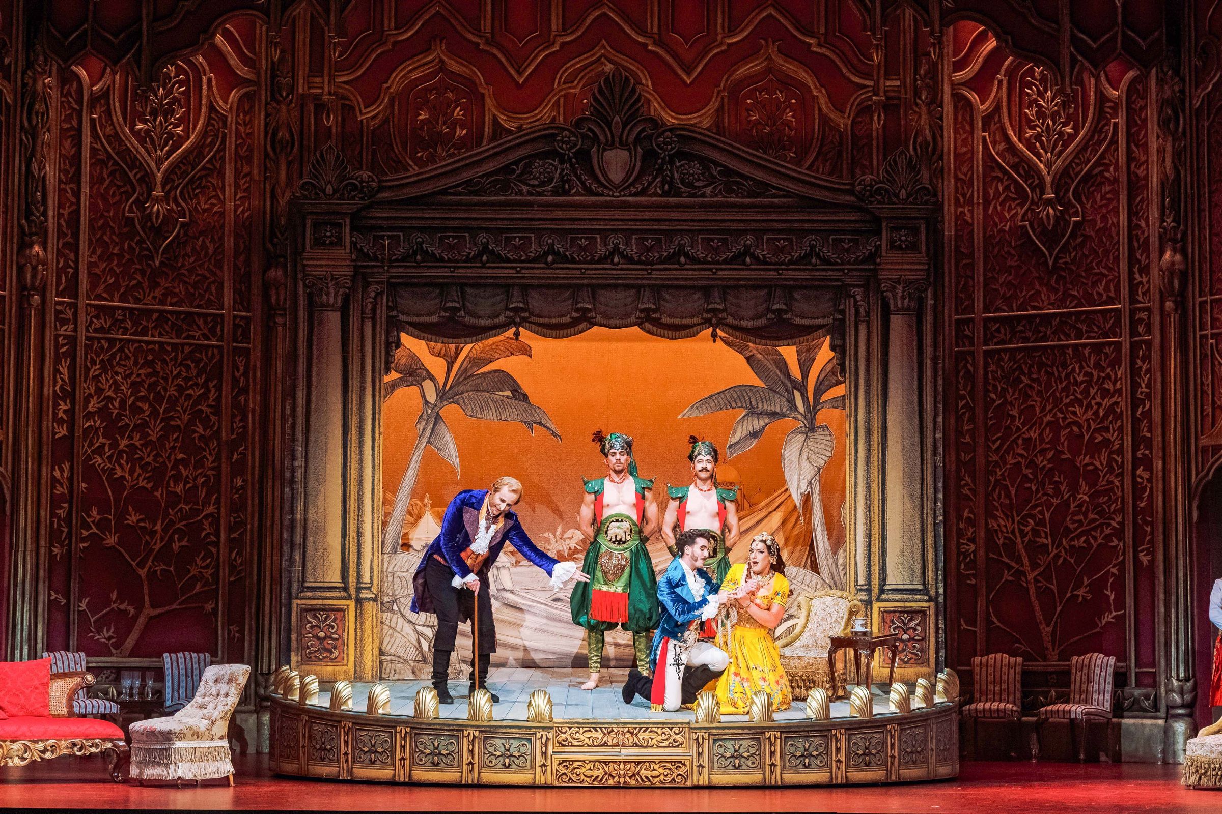 Nicholas Tamagna (Timagene), Maayan Licht (Alessandro) und Jake Arditti (Erissena) &copy; Marco Sommer
