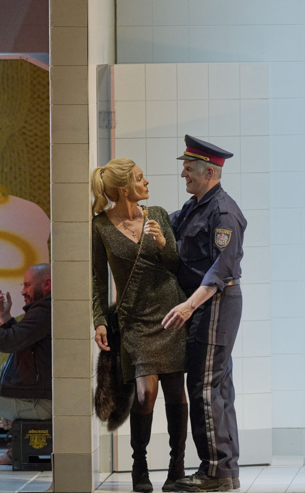 Marlis Petersen (Marie) und Dmirty Golovnin (Tambourmajor) &copy; Wiener Staatsoper | Michael Pöhn
