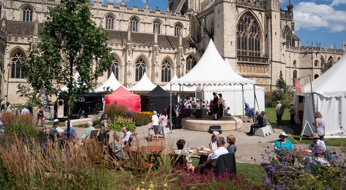 Three Choirs Festival Village &copy; Michael Whitefoot