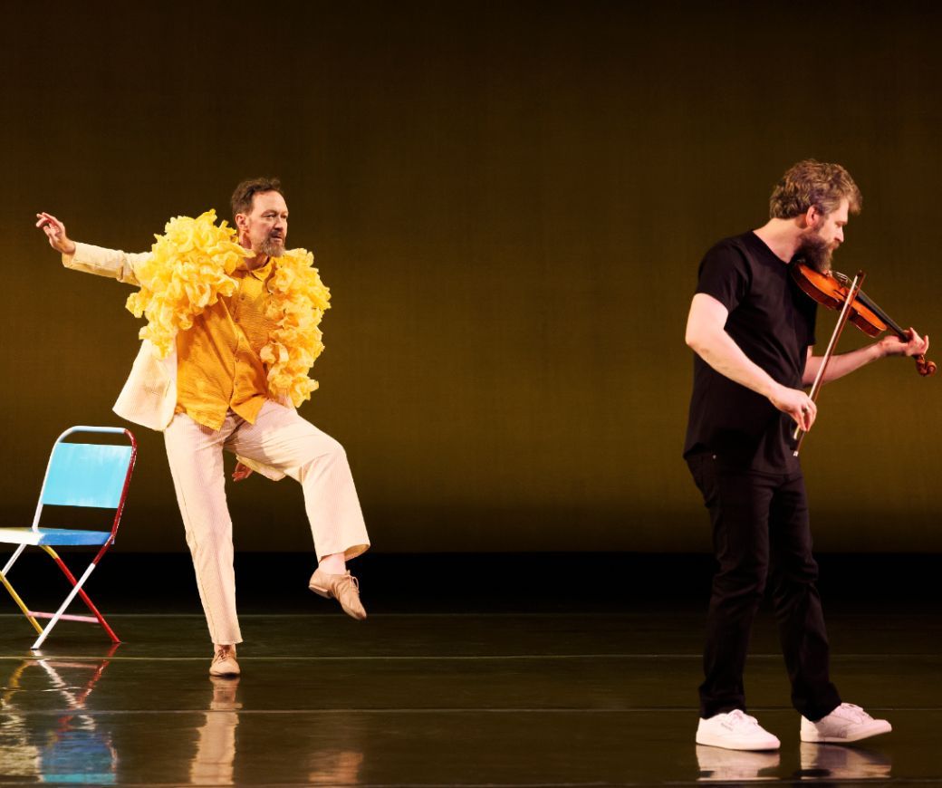 John Heginbotham and Johnny Gandelsman in <i>Johnny Loves Johann</i> &copy; Erin Baiano