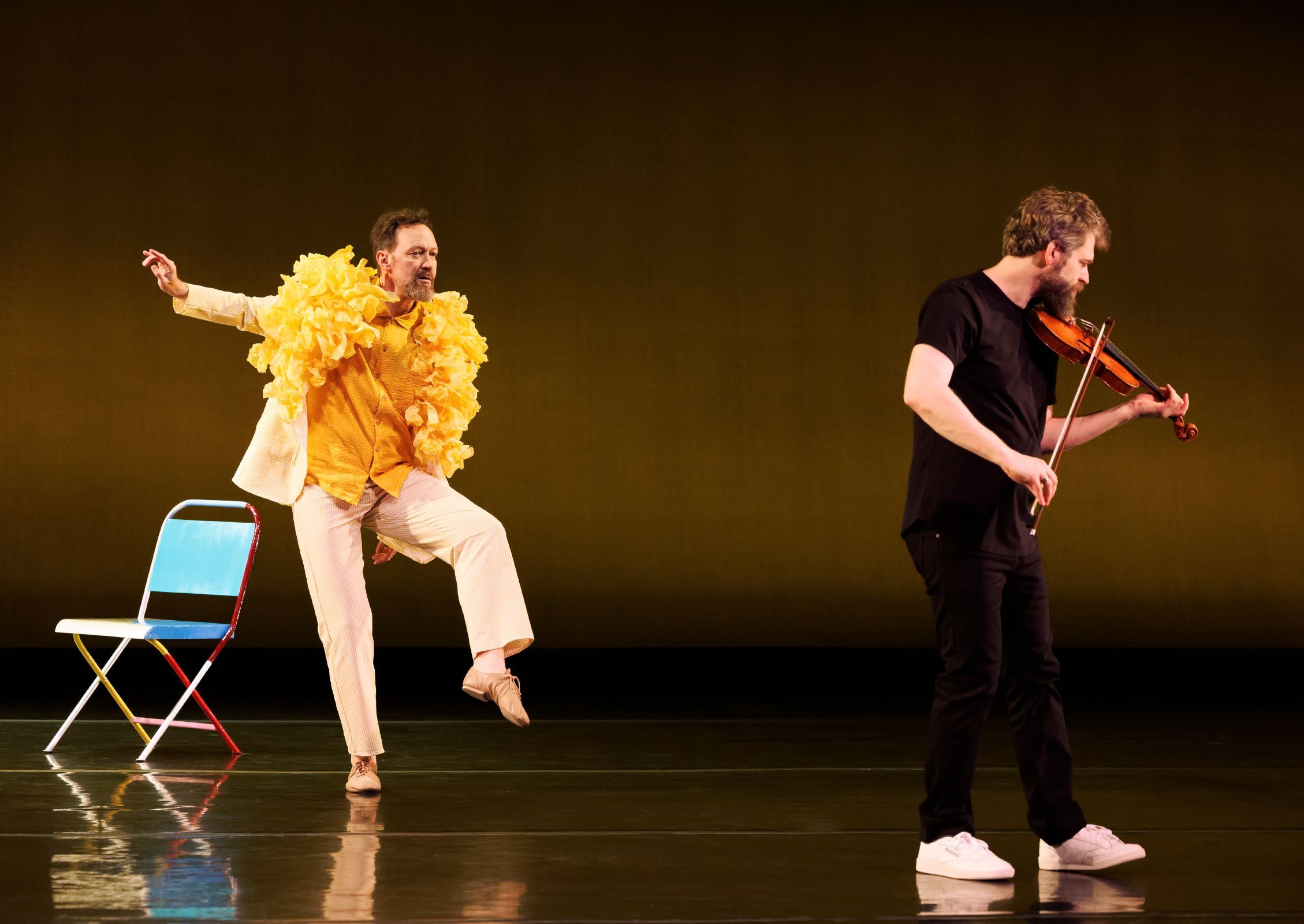 John Heginbotham and Johnny Gandelsman in <i>Johnny Loves Johann</i> &copy; Erin Baiano