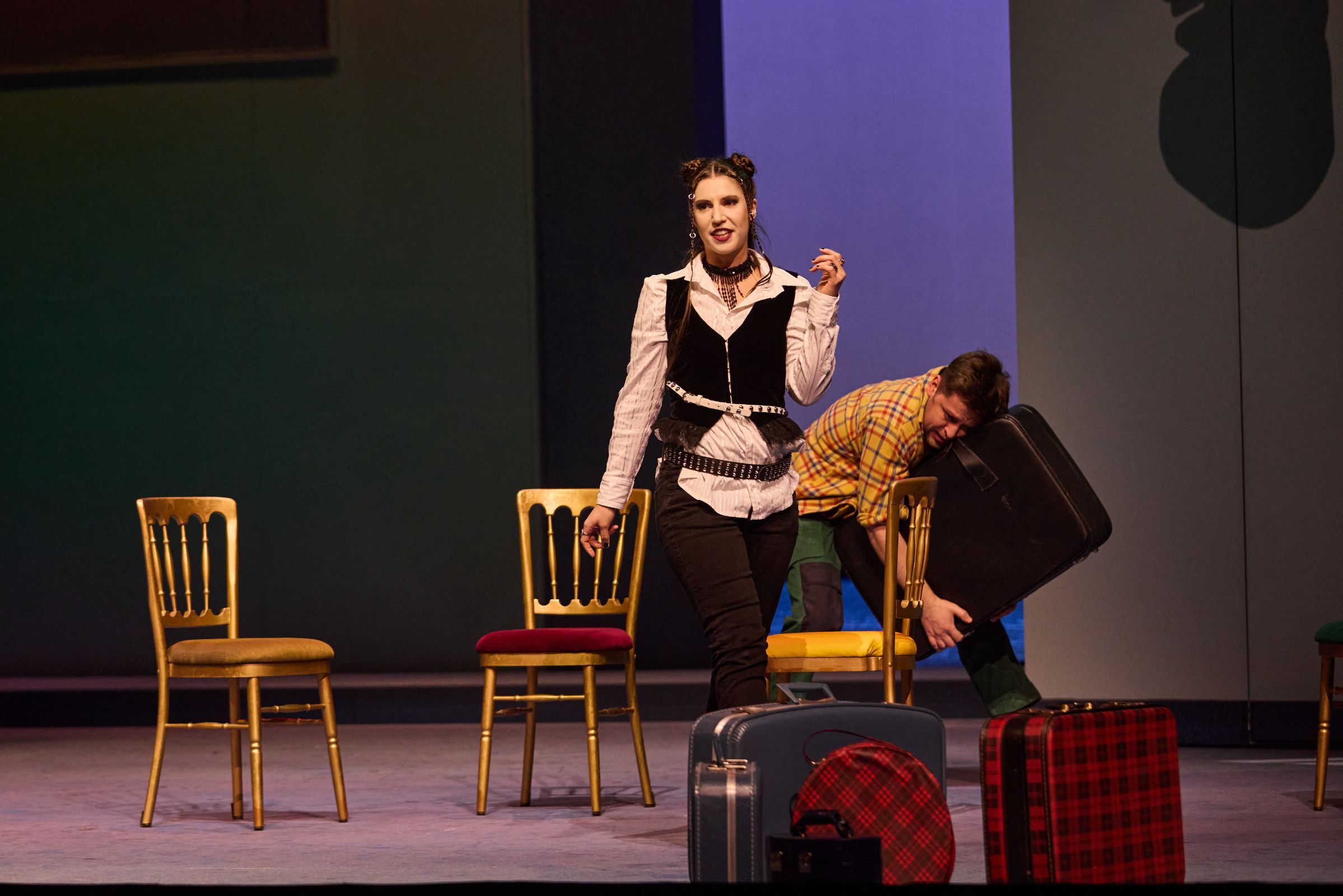 Clarissa Maria Undritz (Serpetta) und Demian Matushevskyi (Roberto / Nardo) © Ludwig Olah