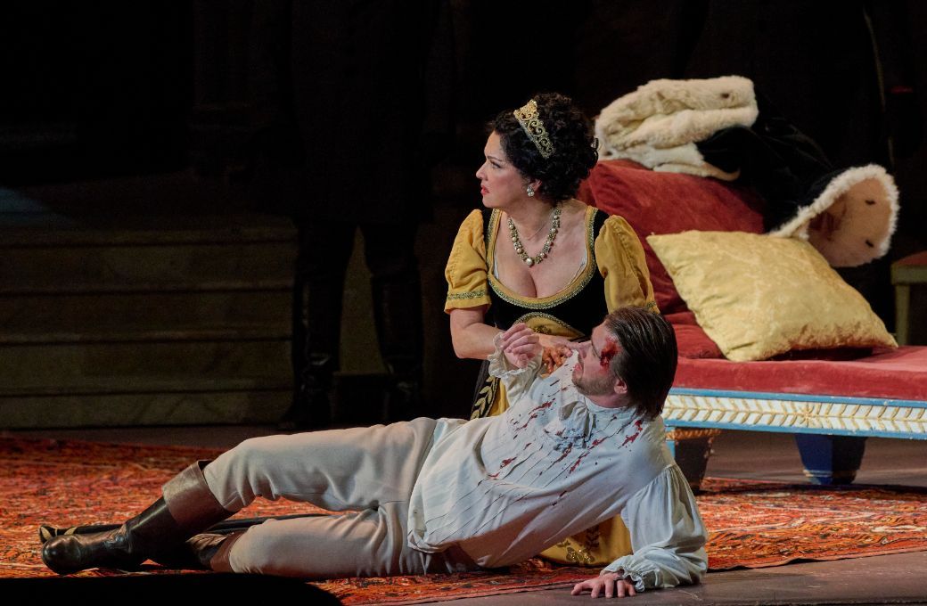 Anna Netrebko (Tosca) und Ivan Gyngazov (Cavaradossi) &copy; Wiener Staatsoper | Michael P&ouml;hn
