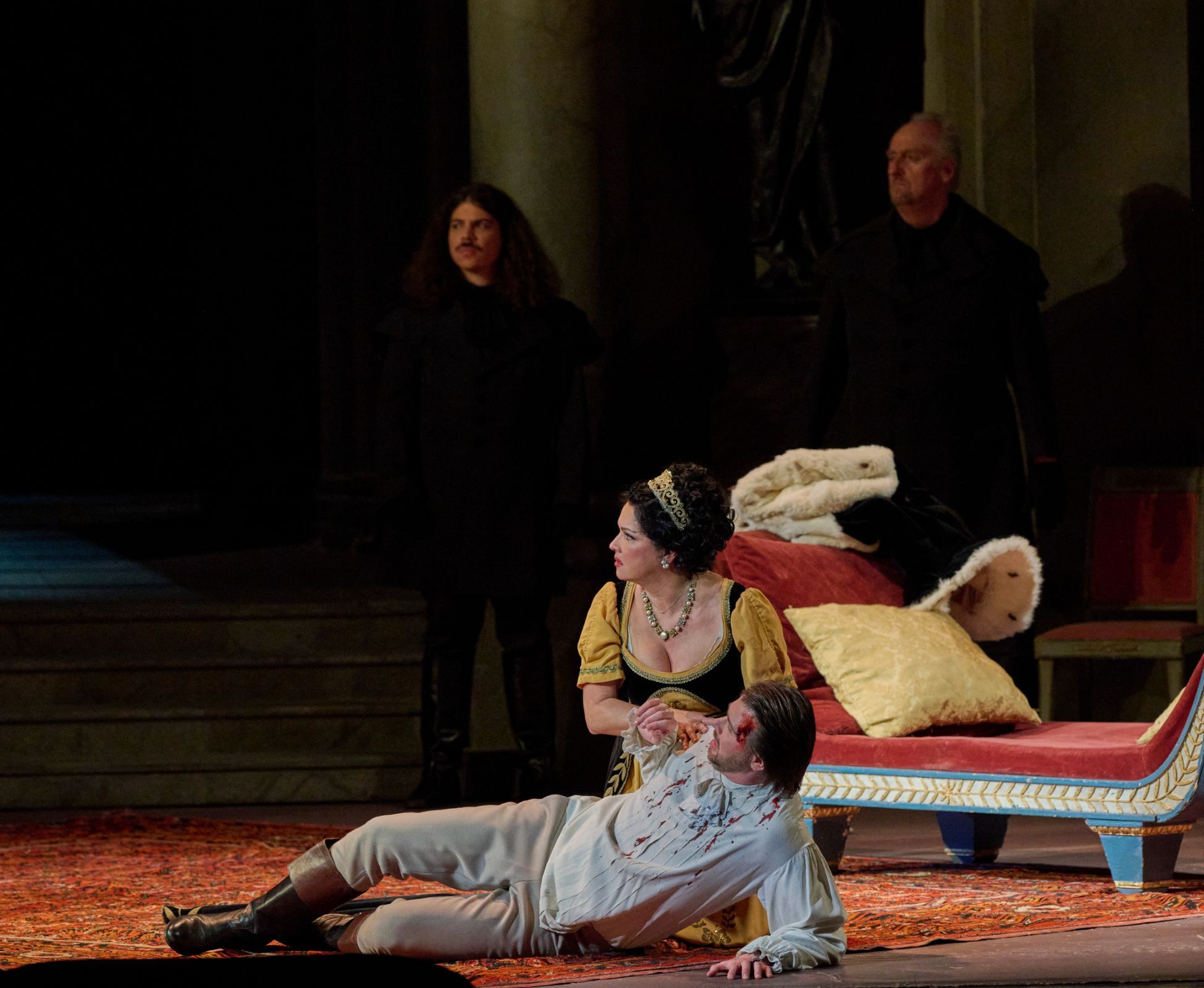 Anna Netrebko (Tosca) und Ivan Gyngazov (Cavaradossi) &copy; Wiener Staatsoper | Michael Pöhn