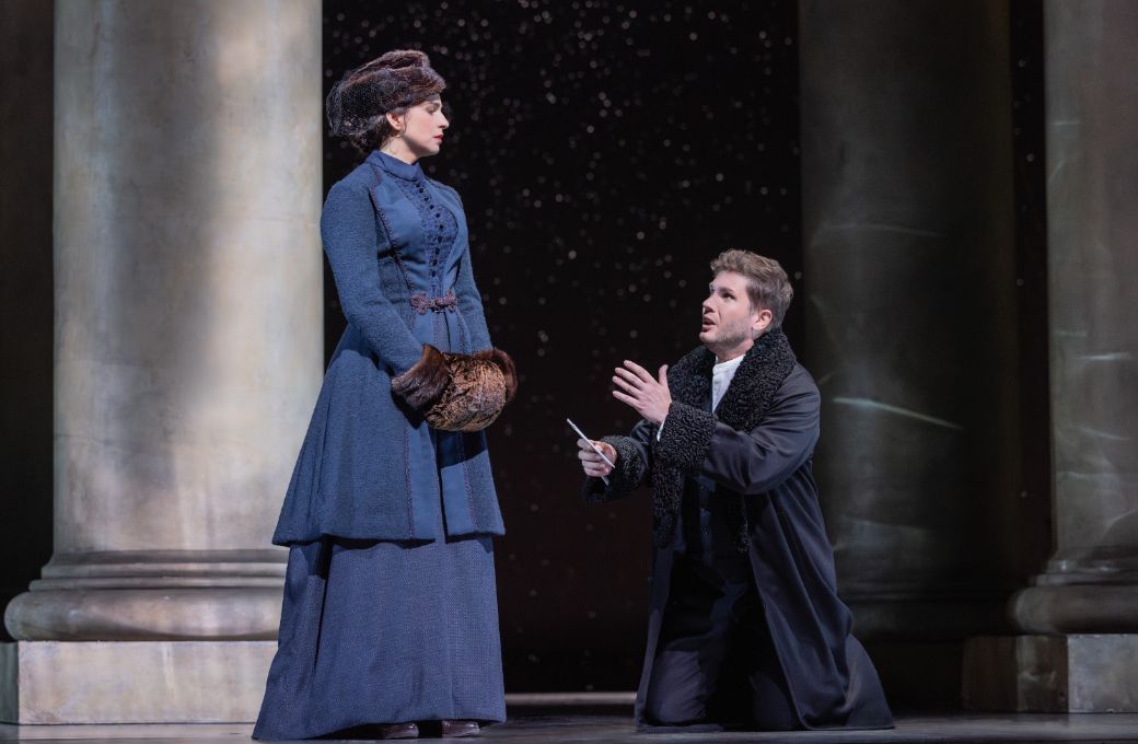 Asmik Grigorian (Tatyana) and Iurii Samoilov (Onegin) &copy; Evan Zimmerman | Met Opera