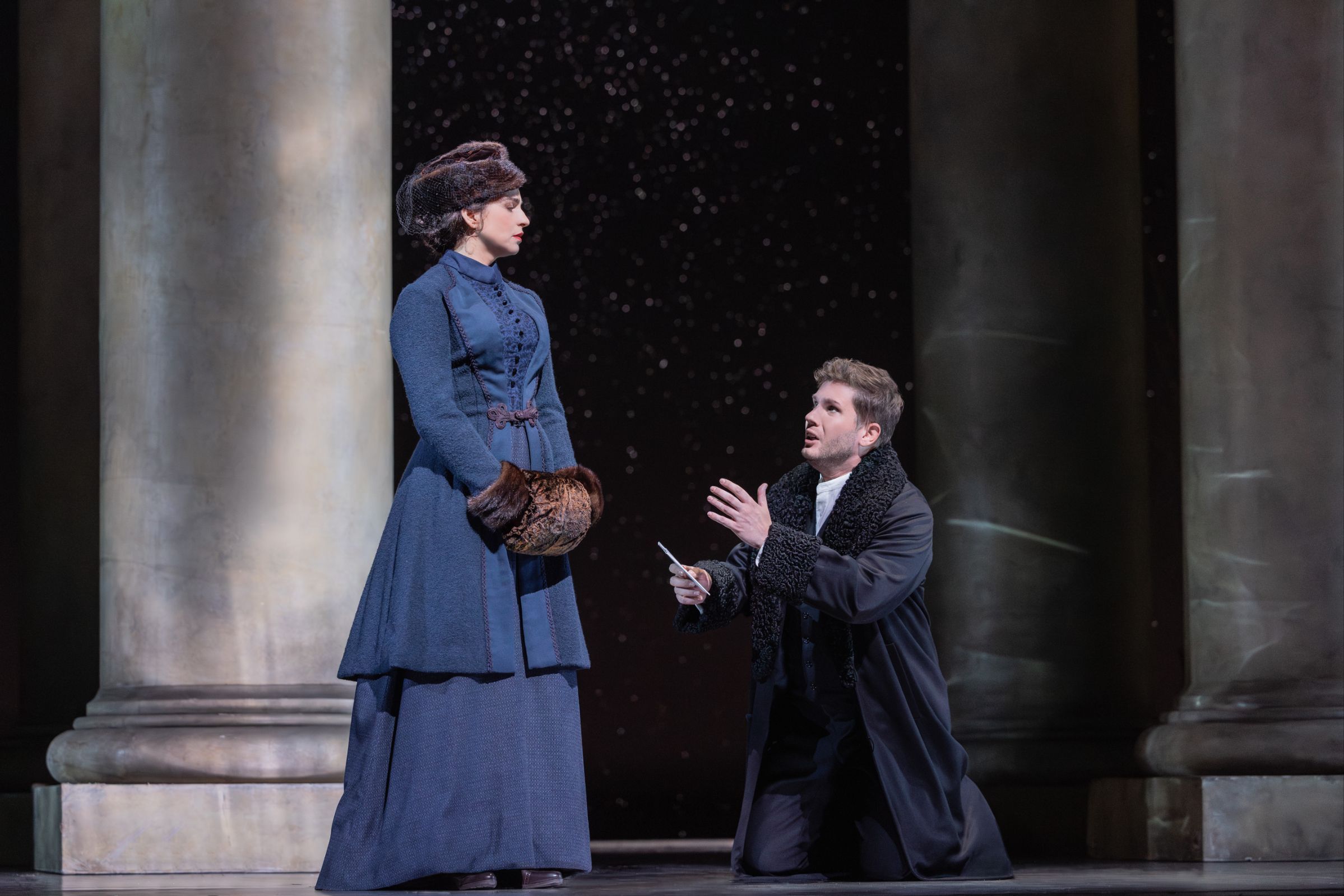 Asmik Grigorian (Tatyana) and Iurii Samoilov (Onegin) &copy; Evan Zimmerman | Met Opera
