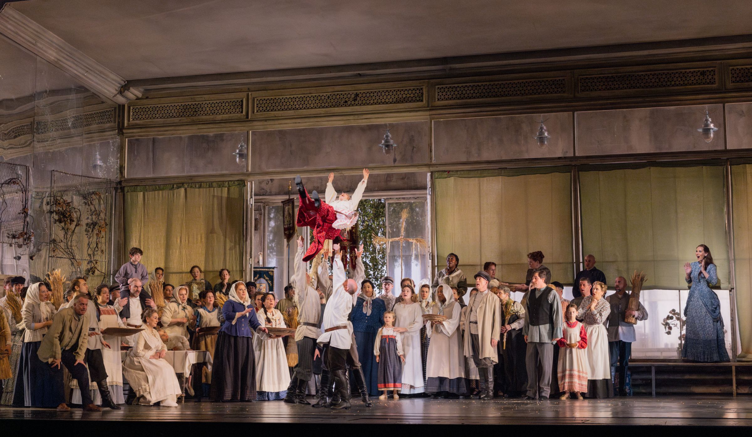 <i>Eugene Onegin</i>, Act 1 &copy; Evan Zimmerman | Met Opera