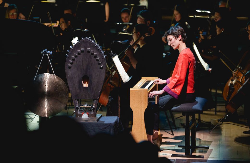 Cécile Lartigau and the Royal Philharmonic Orchestra © Andy Paradise