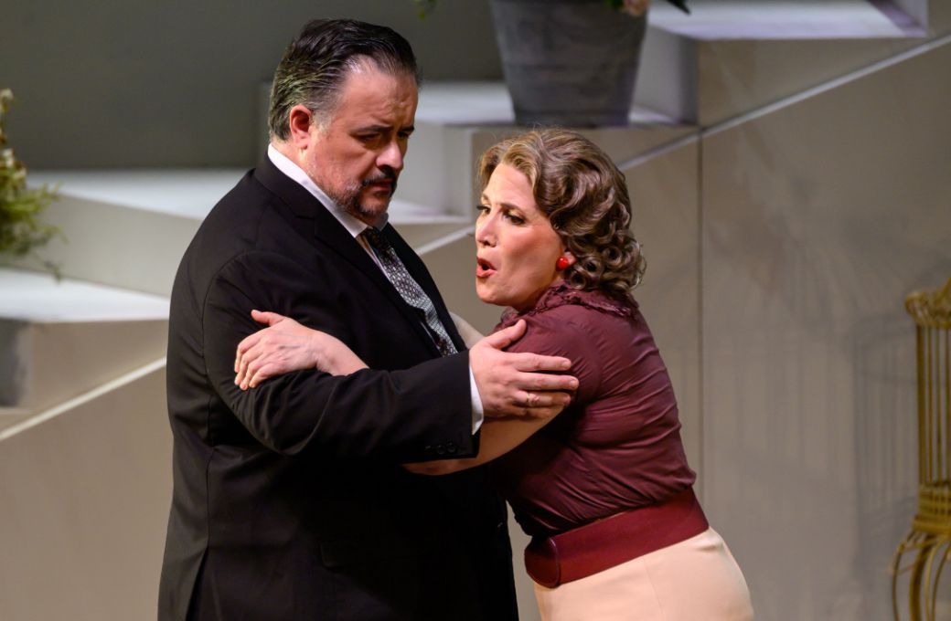 Luis Cansino (Giorgio Germont) y Tina Gorina (Violetta) &copy; A. Bofill | Fundaci&oacute; &Ograve;pera a Catalunya