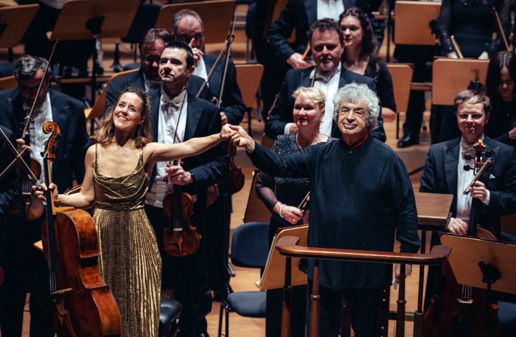 Sol Gabetta and Semyon Bychkov with the Czech Philharmonic &copy; Petr Chodura