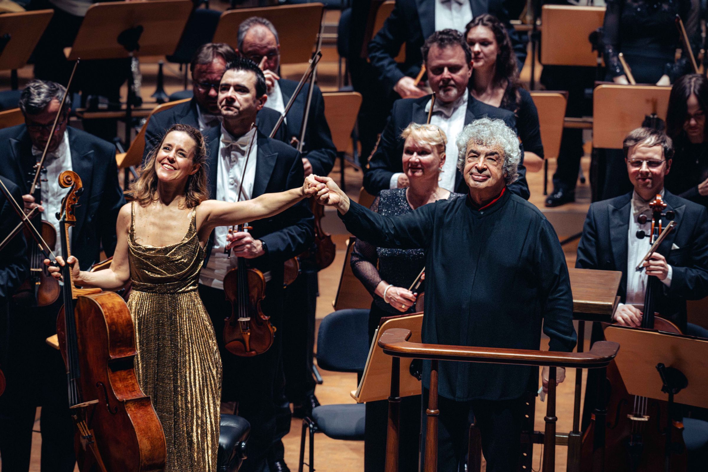 Sol Gabetta and Semyon Bychkov with the Czech Philharmonic &copy; Petr Chodura