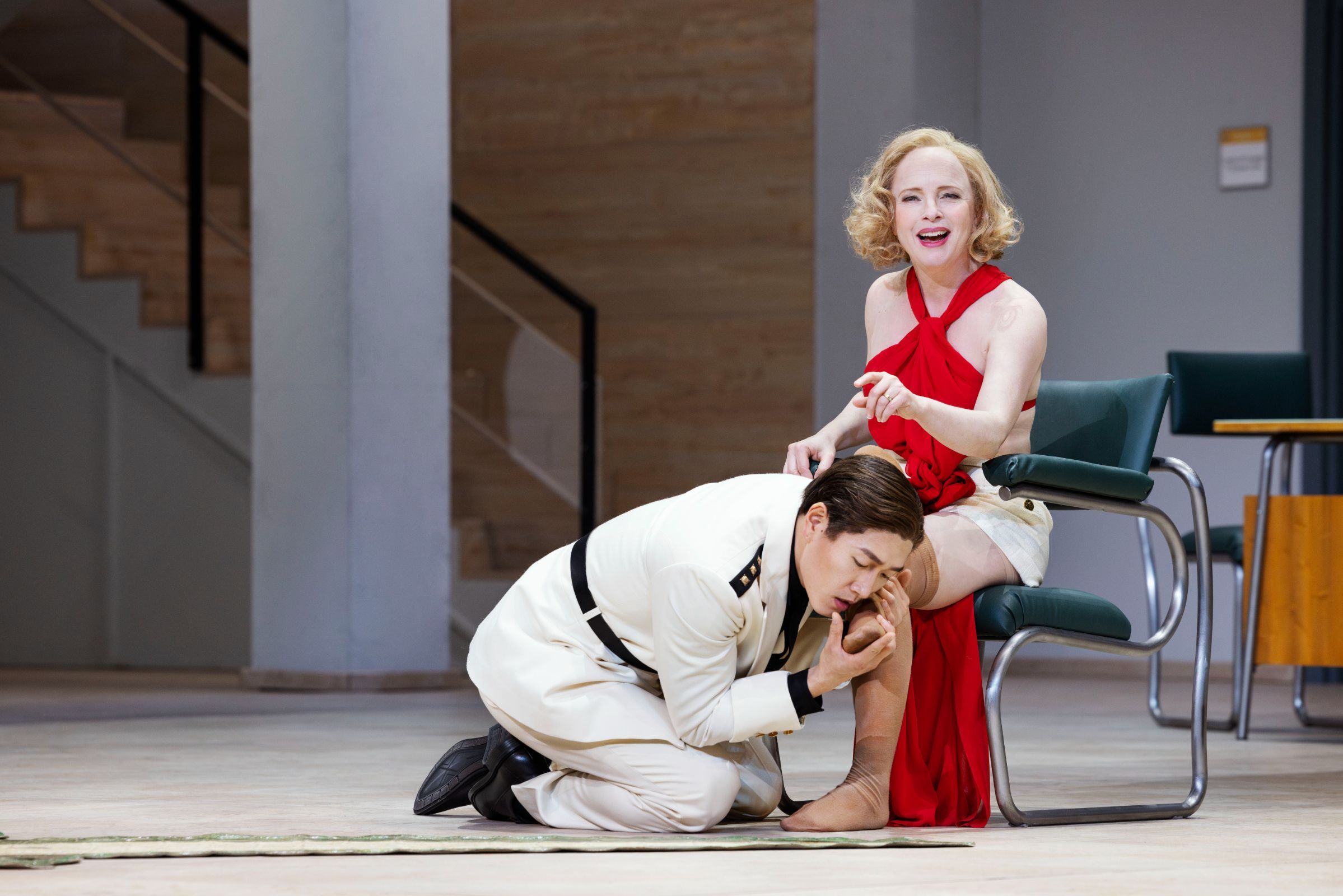 Kangmin Justin Kim (Nerone) and Kerstin Avemo (Poppea) &copy; Miklos Szabo