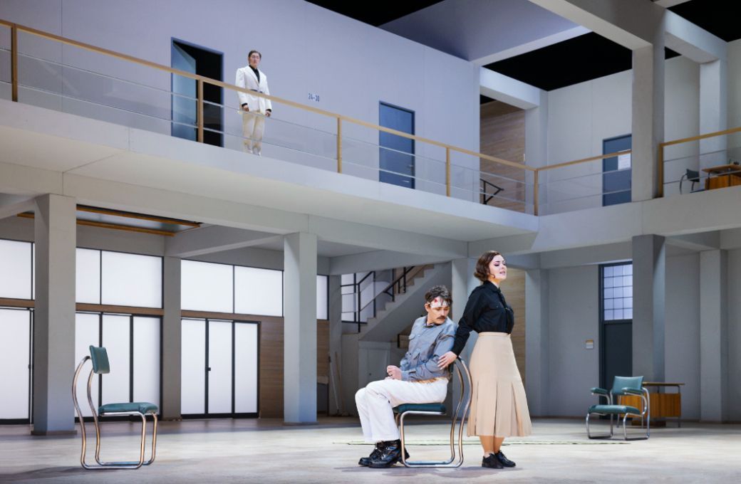 Kangmin Justin Kim (Nerone), Morten Grove Frandsen (Ottone) and Annika Beinnes (Drusilla) &copy; Miklos Szabo