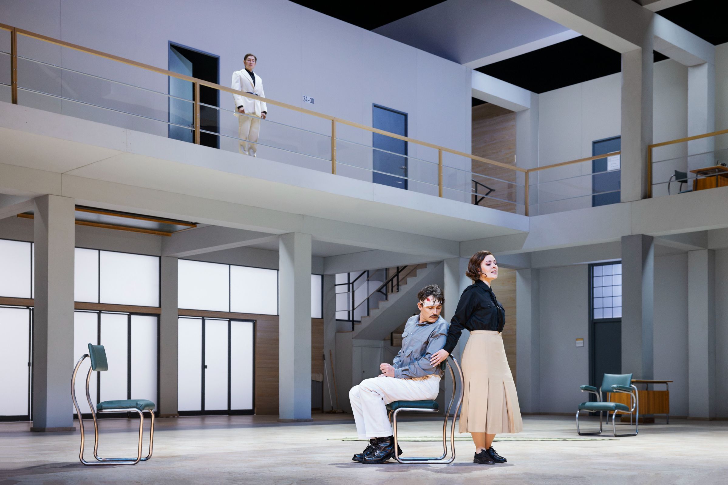 Kangmin Justin Kim (Nerone), Morten Grove Frandsen (Ottone) and Annika Beinnes (Drusilla) &copy; Miklos Szabo
