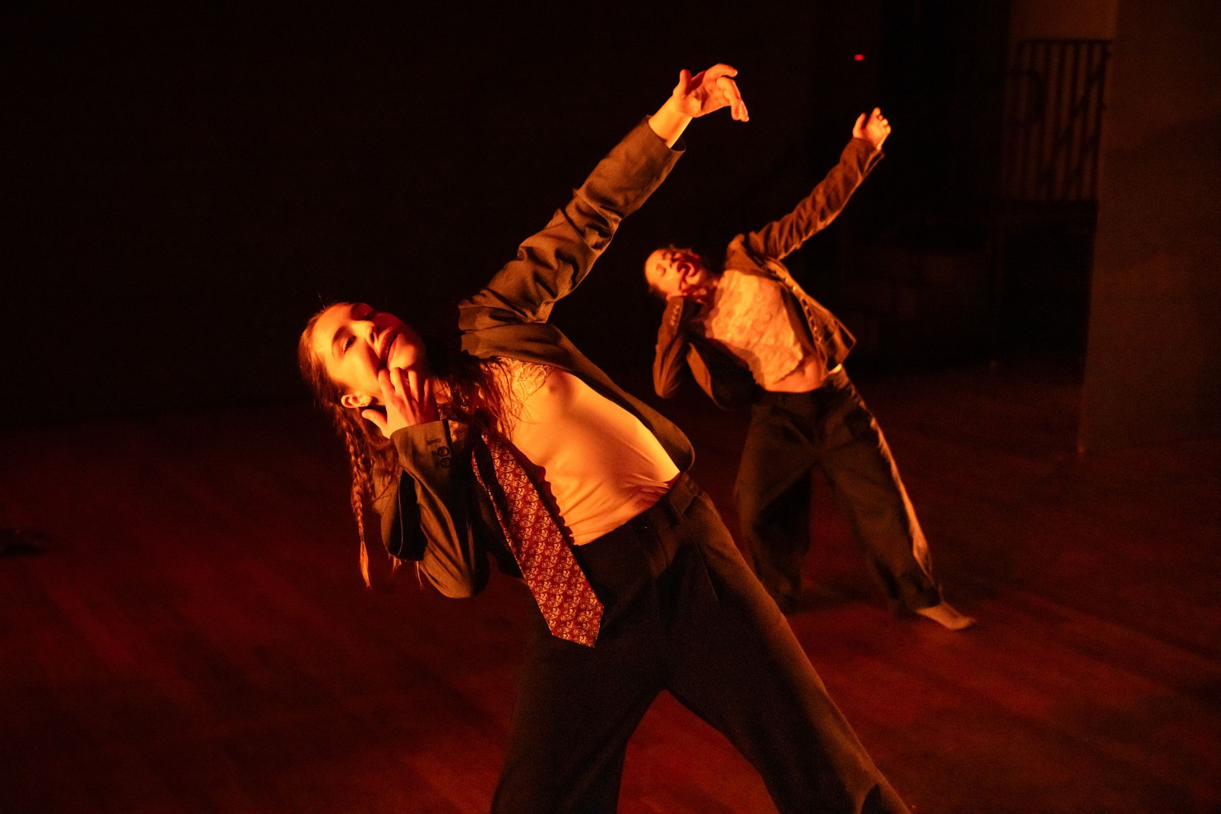 Jacque Foreman and Caroline Clarke in Savea Kagan’s <i>Glass Ceiling</i> © Steven Pisano