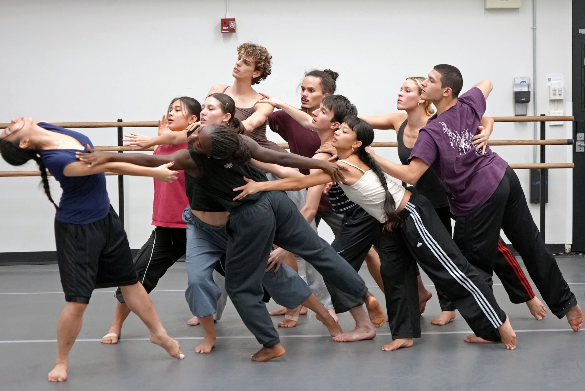 Juilliard rehearsing Wayne McGregor's <i>Augmented</i> © Jessica Wright