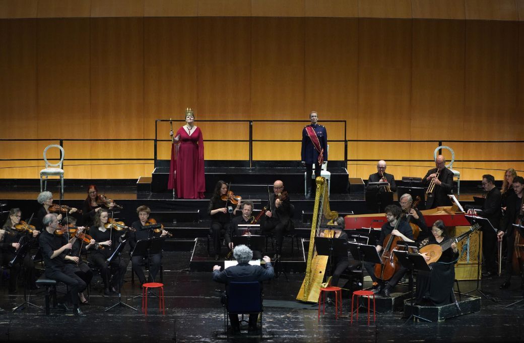La Freiburger Barockorchester con Ren&eacute; Jacobs, Katerina Kasper y Olivia Vermeulen &copy; Javier del Real | Teatro Real
