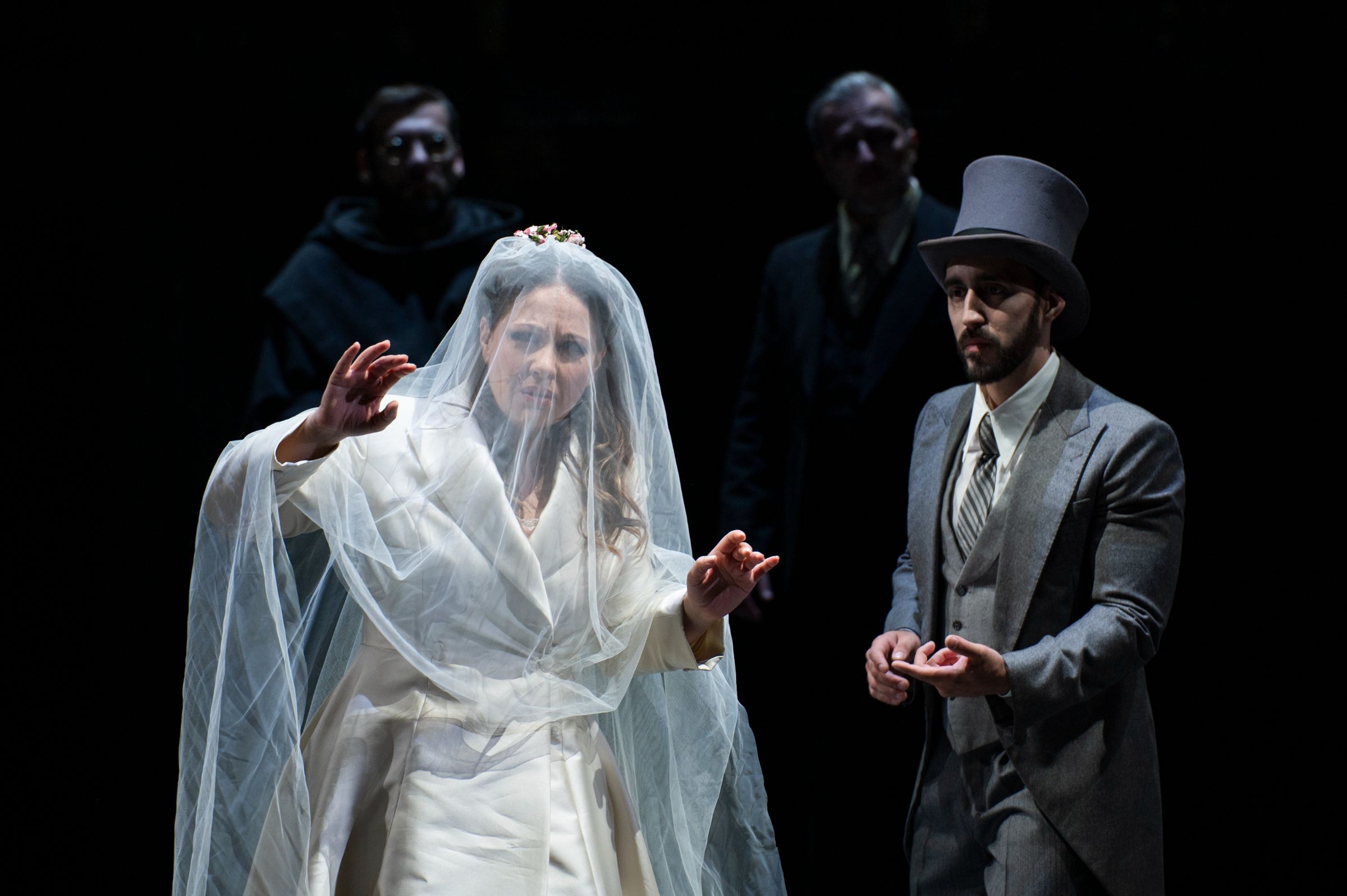Nino Machaidze (Juliette) and Alejo Alvarez Castillo (Pâris) &copy; Fabrizio Sansoni | Teatro dell'Opera di Roma