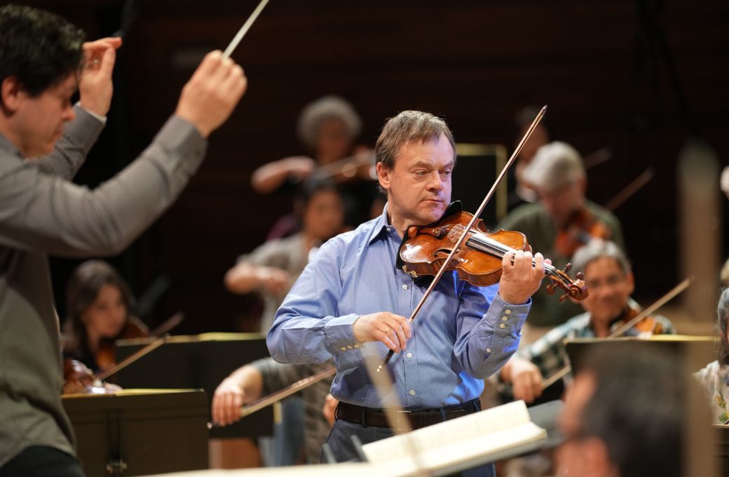 Frank Peter Zimmermann en répétition avec l'Orchestre National de France &copy; Christophe Abramowitz / Radio France