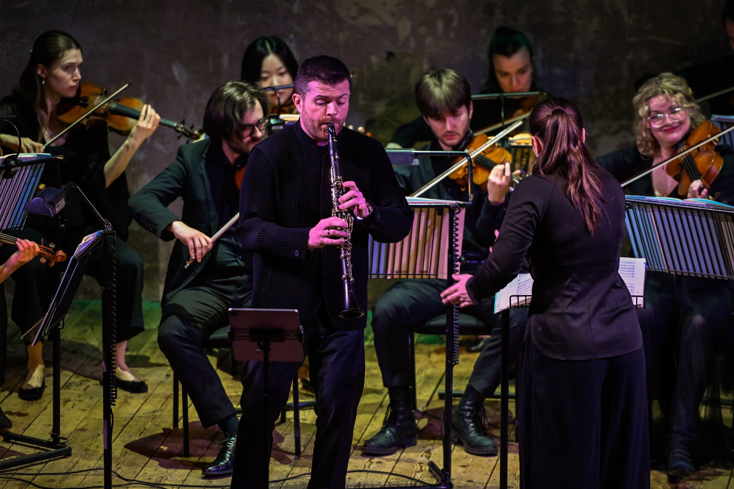 Julian Bliss, Tess Jackson and Chromatica Orchestra © Monika Jakubowska