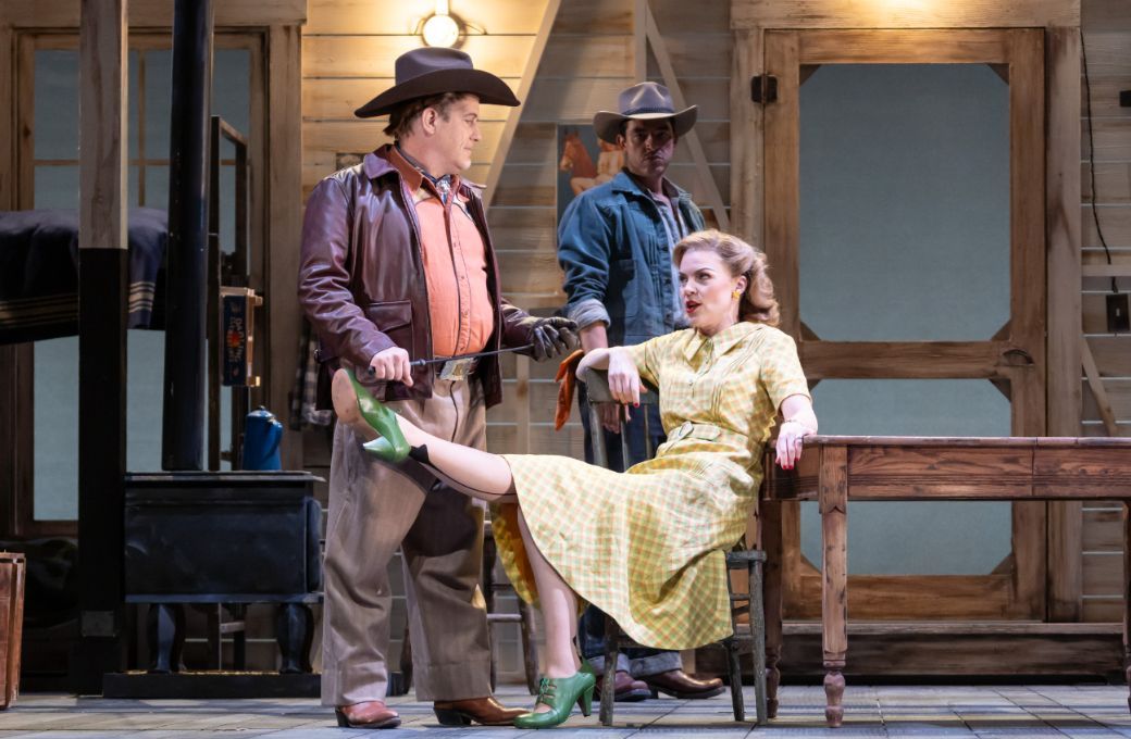 Matthew DiBattista (Curley) and Sara Gartland (Curley&rsquo;s Wife) &copy; Don Ipock for Lyric Opera of Kansas City