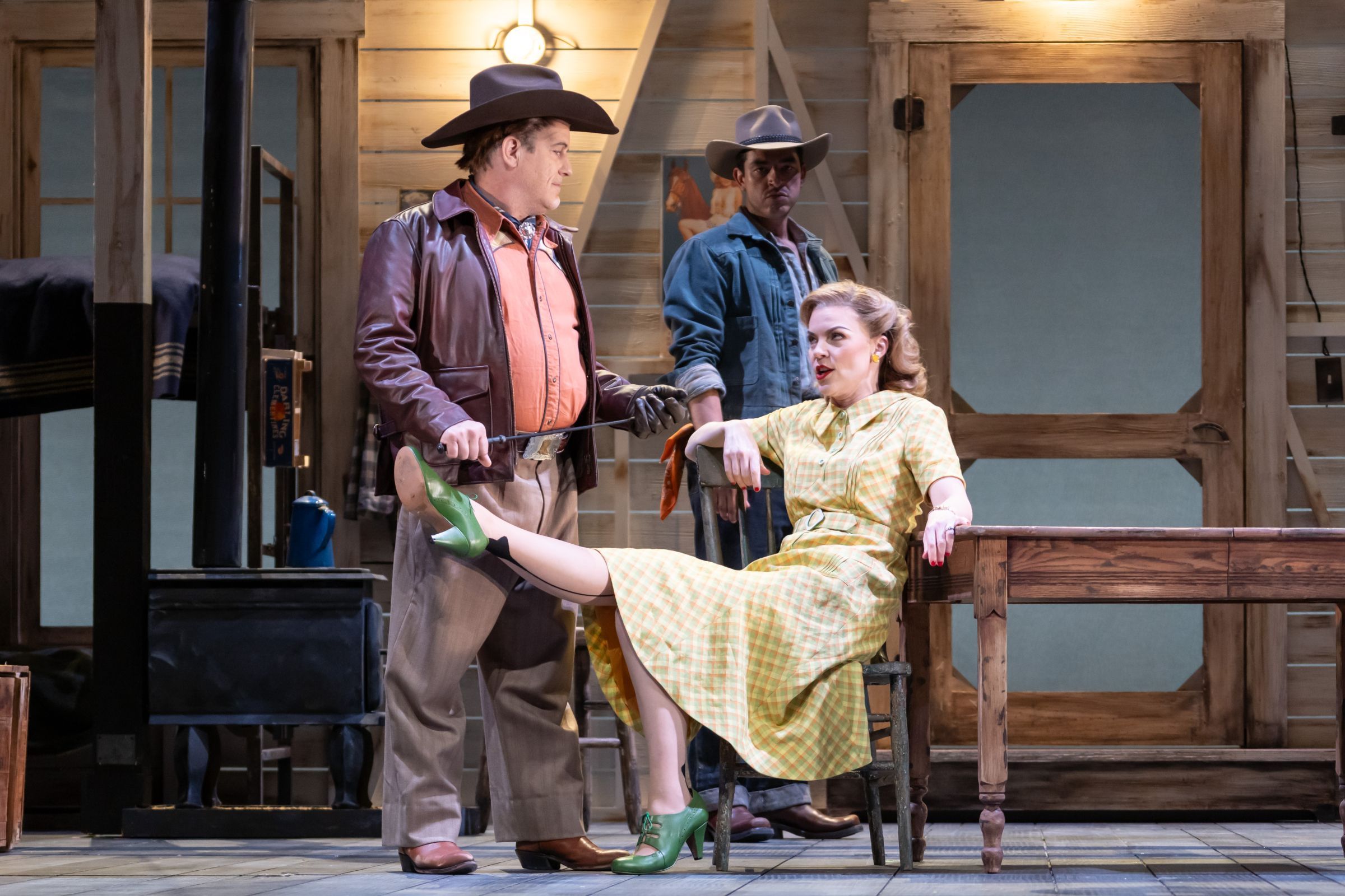 Matthew DiBattista (Curley) and Sara Gartland (Curley’s Wife) &copy; Don Ipock for Lyric Opera of Kansas City