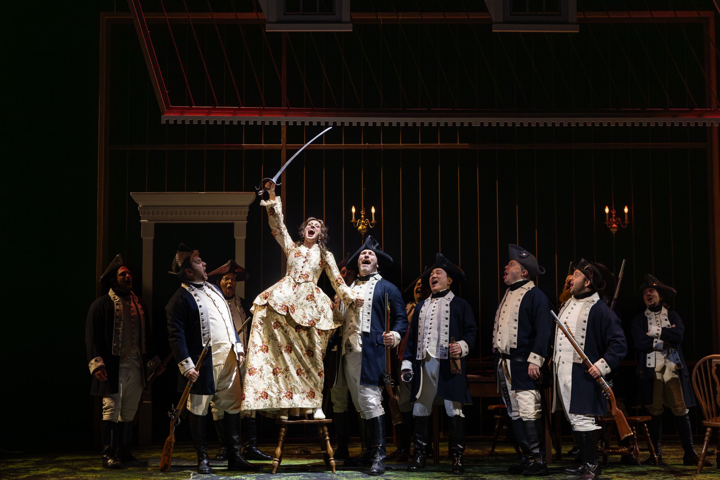 Brenda Rae (Marie) and chorus &copy; Nile Scott Studios