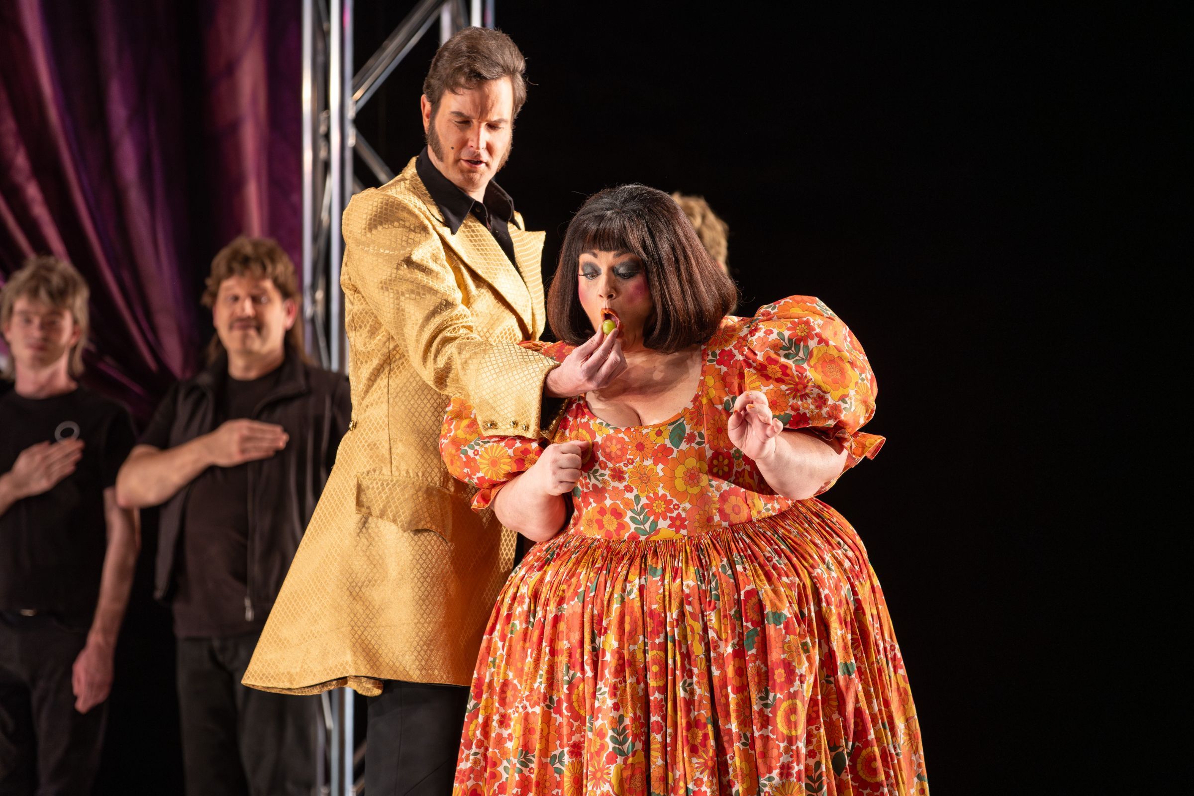 Nicholas Lester (Dandini) and Helena Dix (Clorinda) &copy; Andrew Beveridge