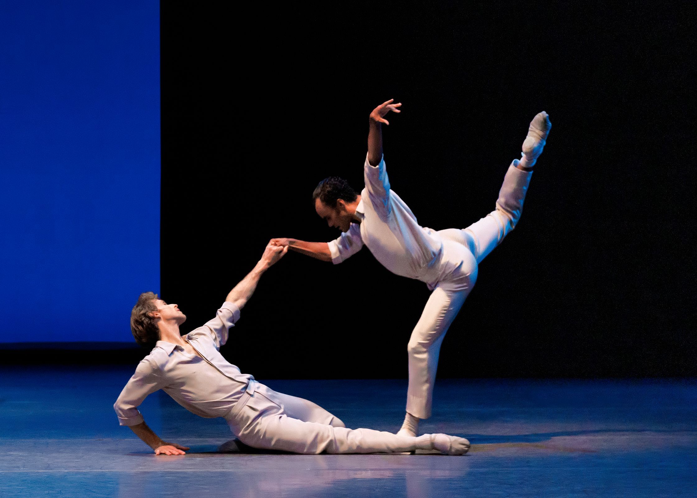 Adrian Danchig-Waring and Taylor Stanley in Lar Lubovitch’s <i>Each In Their Own Time</i> &copy; Erin Baiano