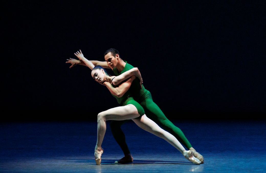 Mira Nadon and Ryan Tomash in Christopher Wheeldon&rsquo;s <i>Continuum</i> &copy; Erin Baiano